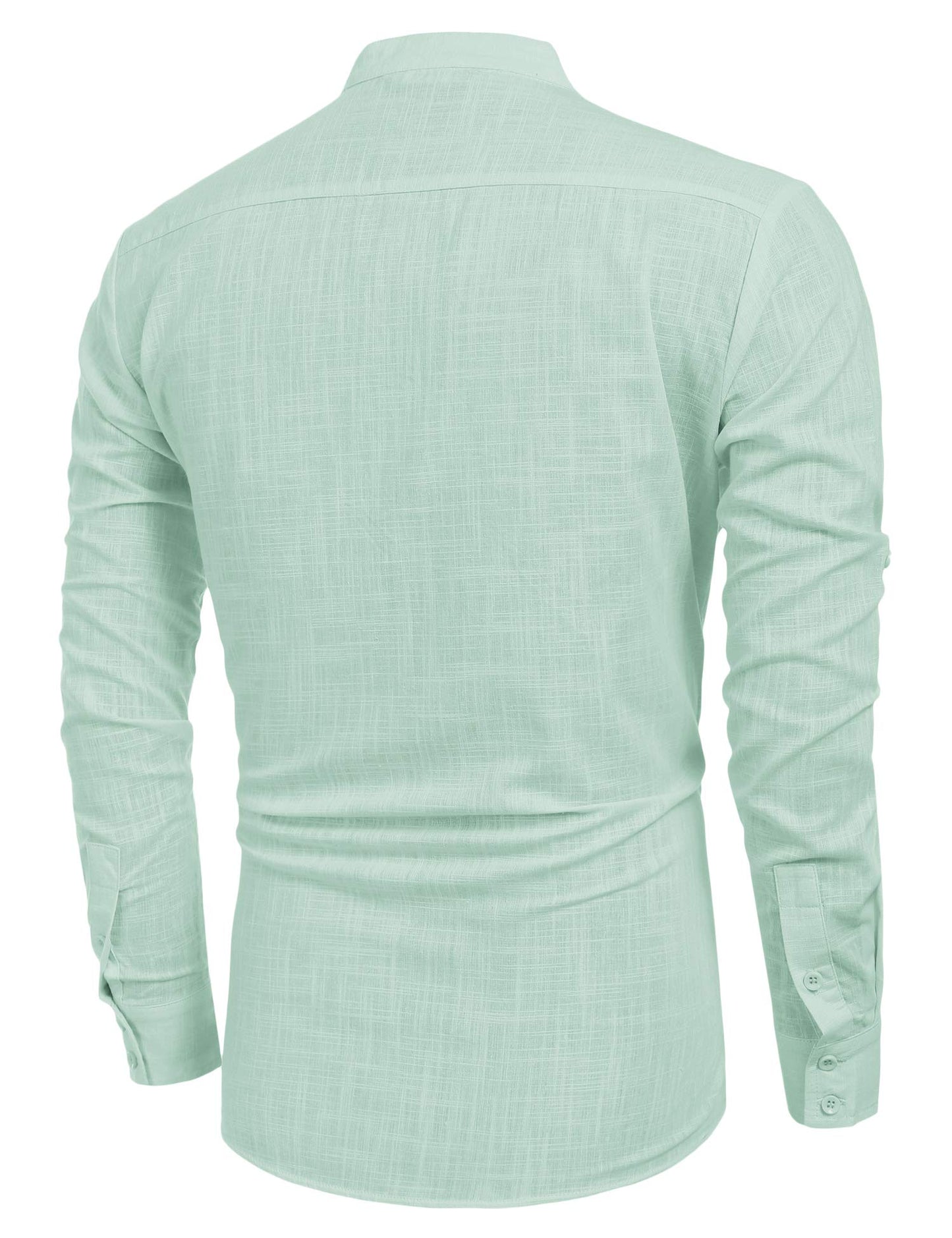 Men's Linen Henley Shirt