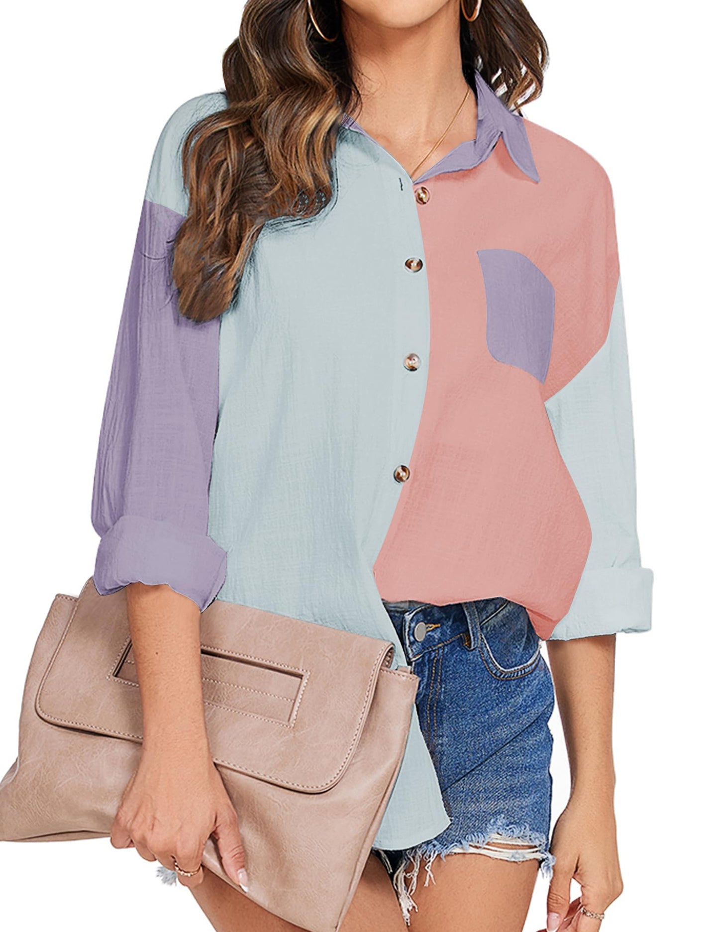 Women's Cotton Button Shirt