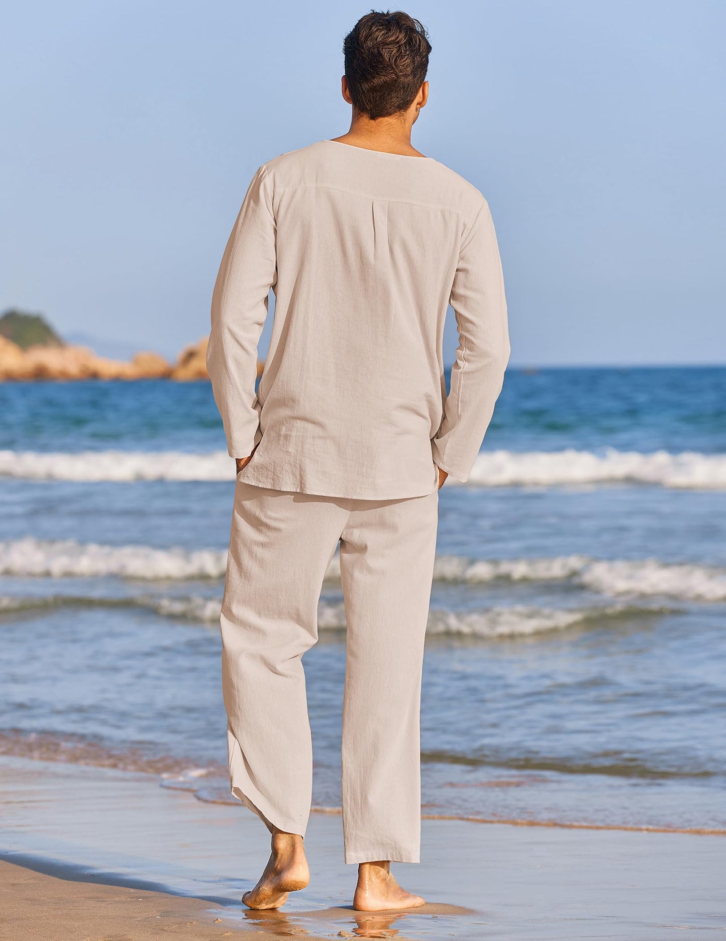 Men's Cotton Linen Set