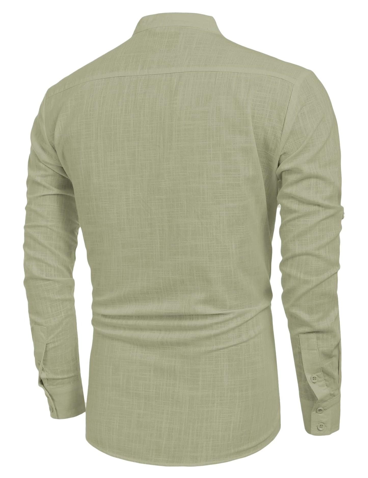 Men's Linen Henley Shirt