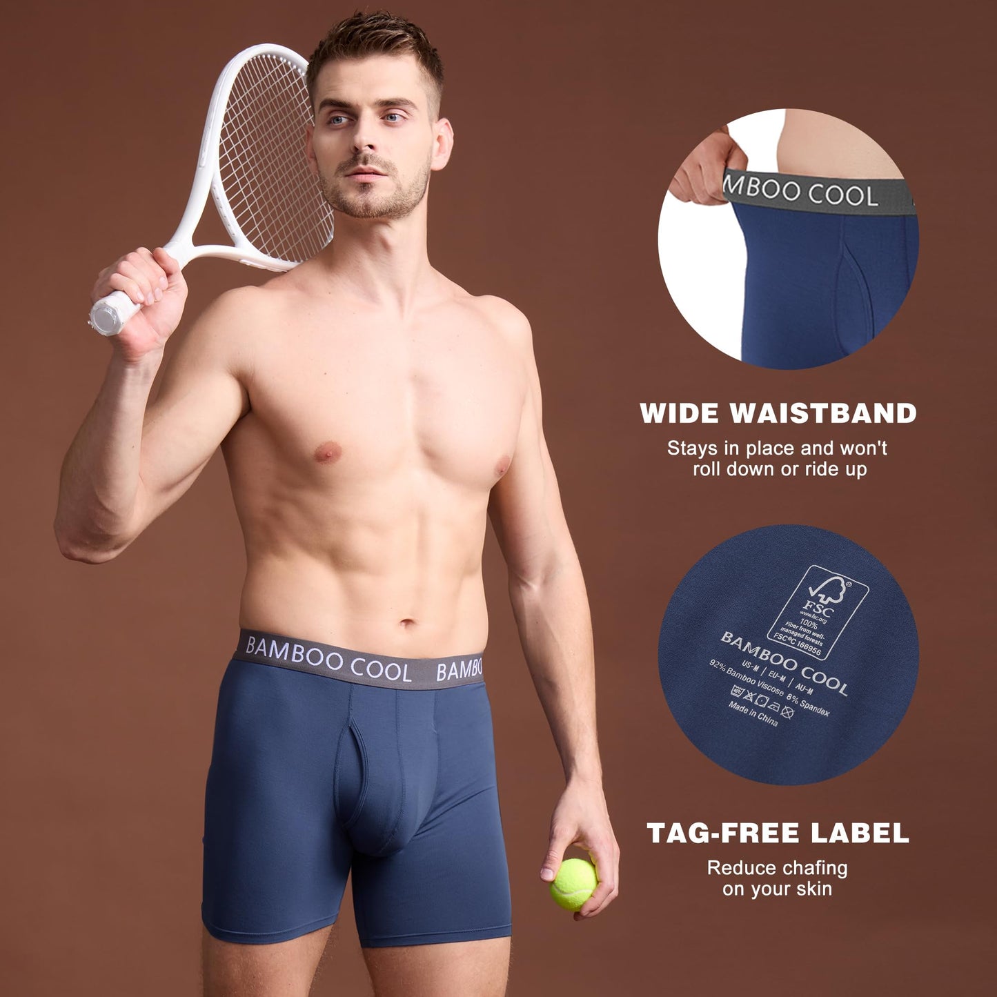 Breathable Men's Underwear Set