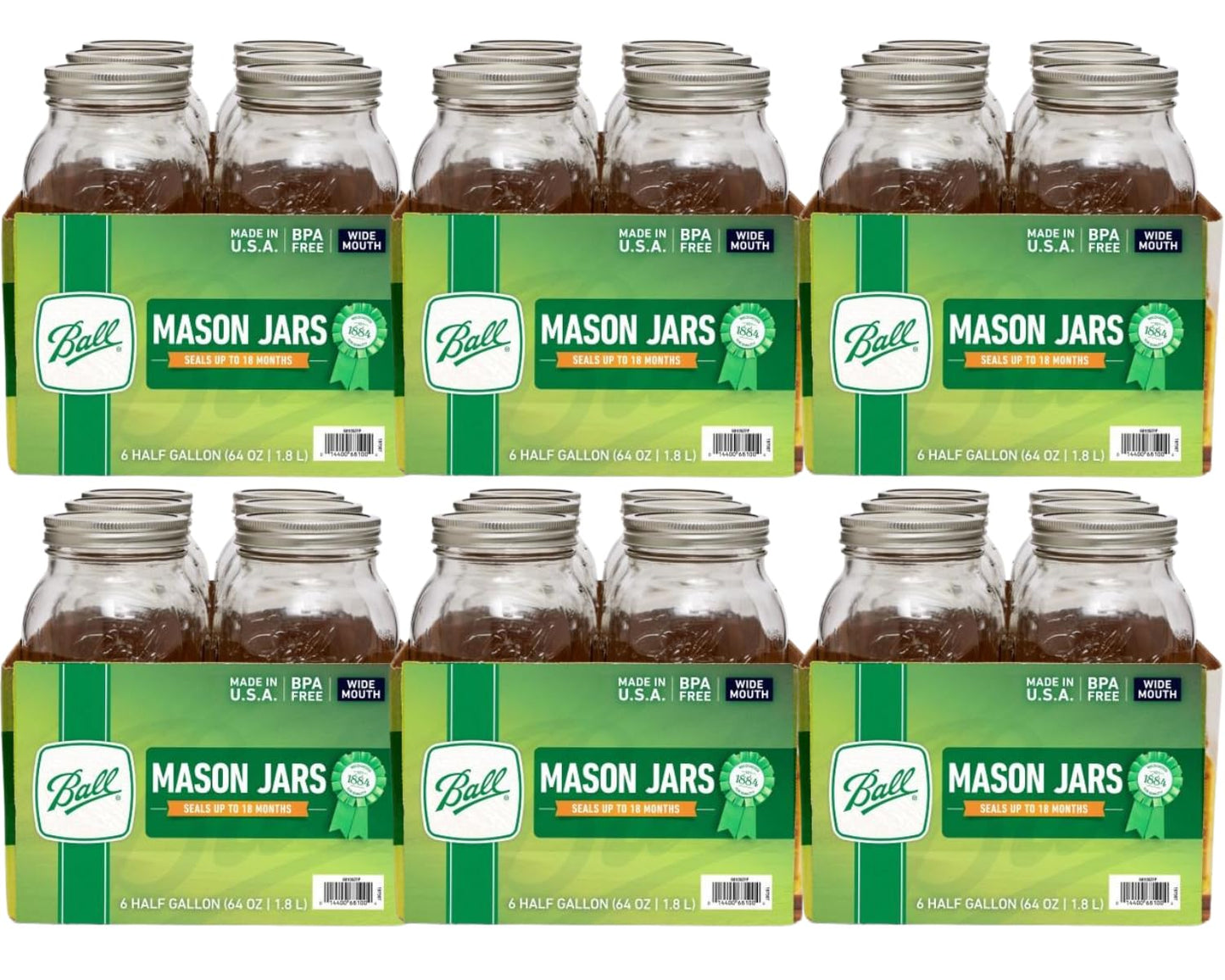 Wide Mason Jars with Lids