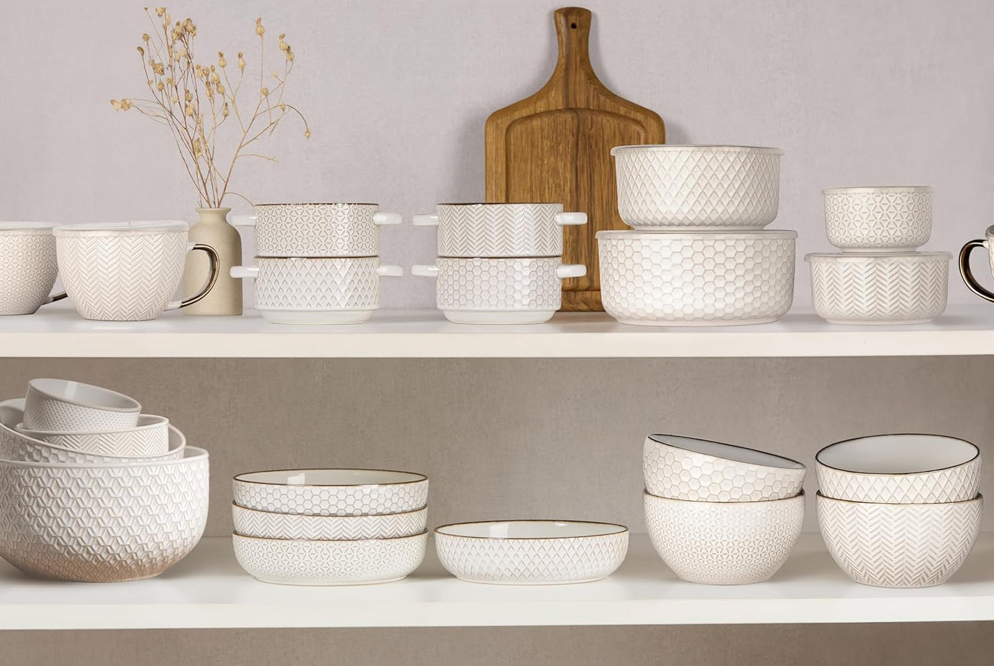 Embossed Nesting Bowl Set