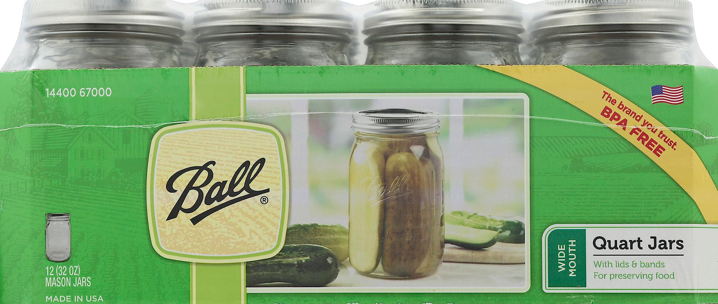 Wide Mason Jars with Lids