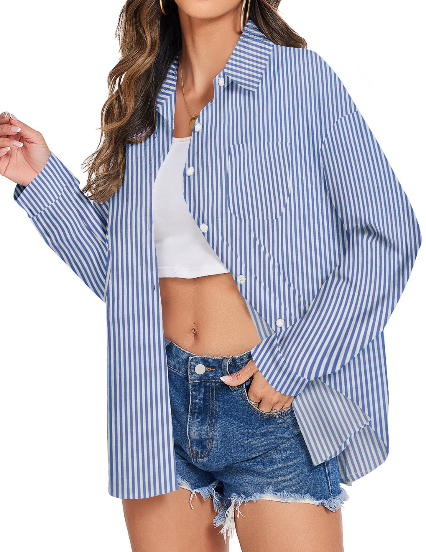 Women's Cotton Button Shirt