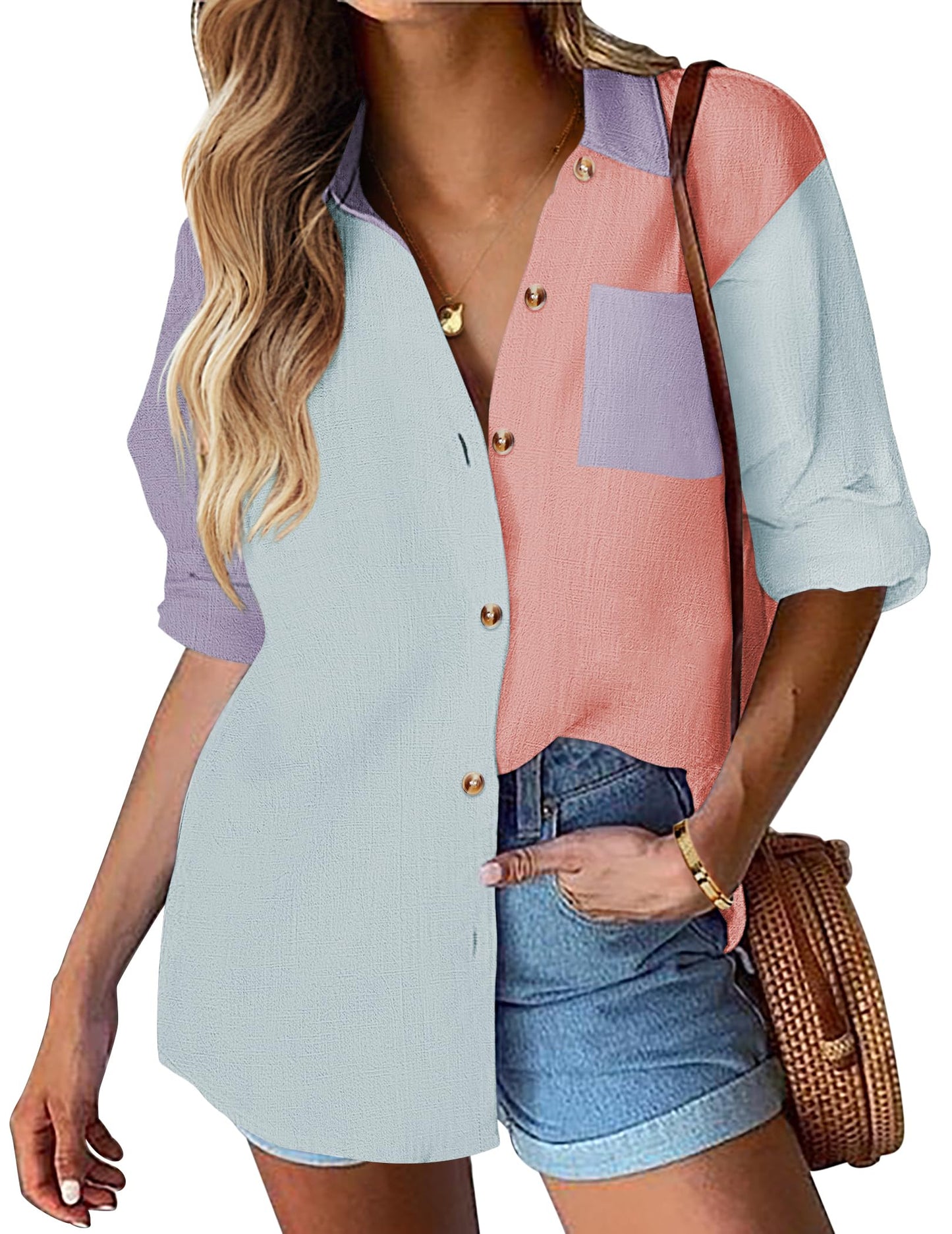 Women's Cotton Button Shirt