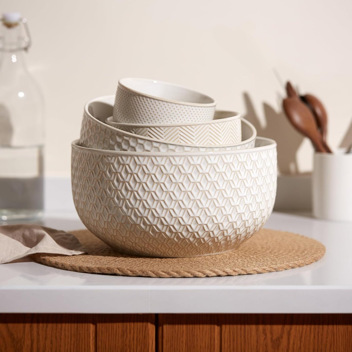 Embossed Nesting Bowl Set