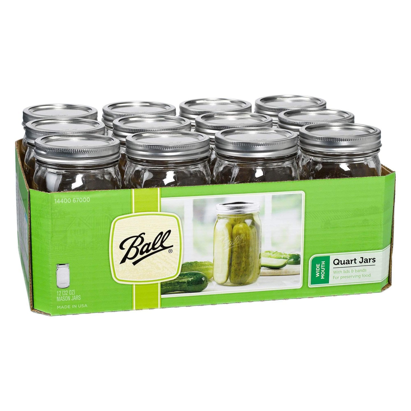 Wide Mason Jars with Lids