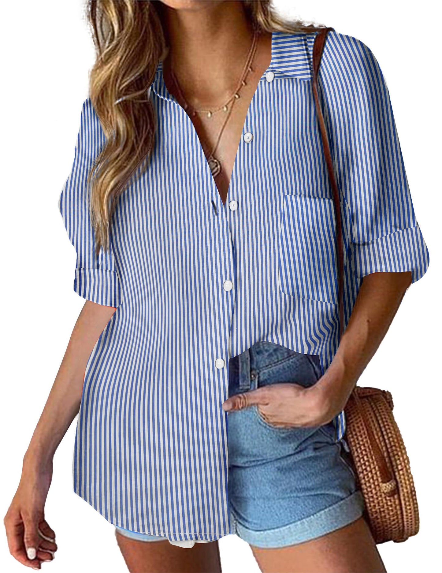 Women's Cotton Button Shirt