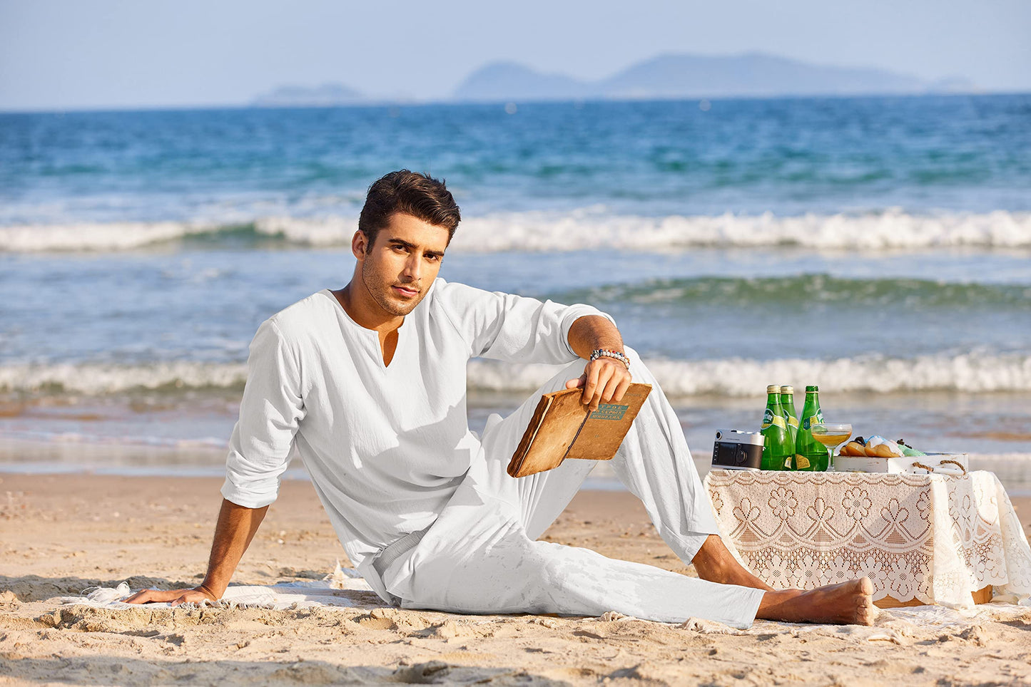 Men's Cotton Linen Set