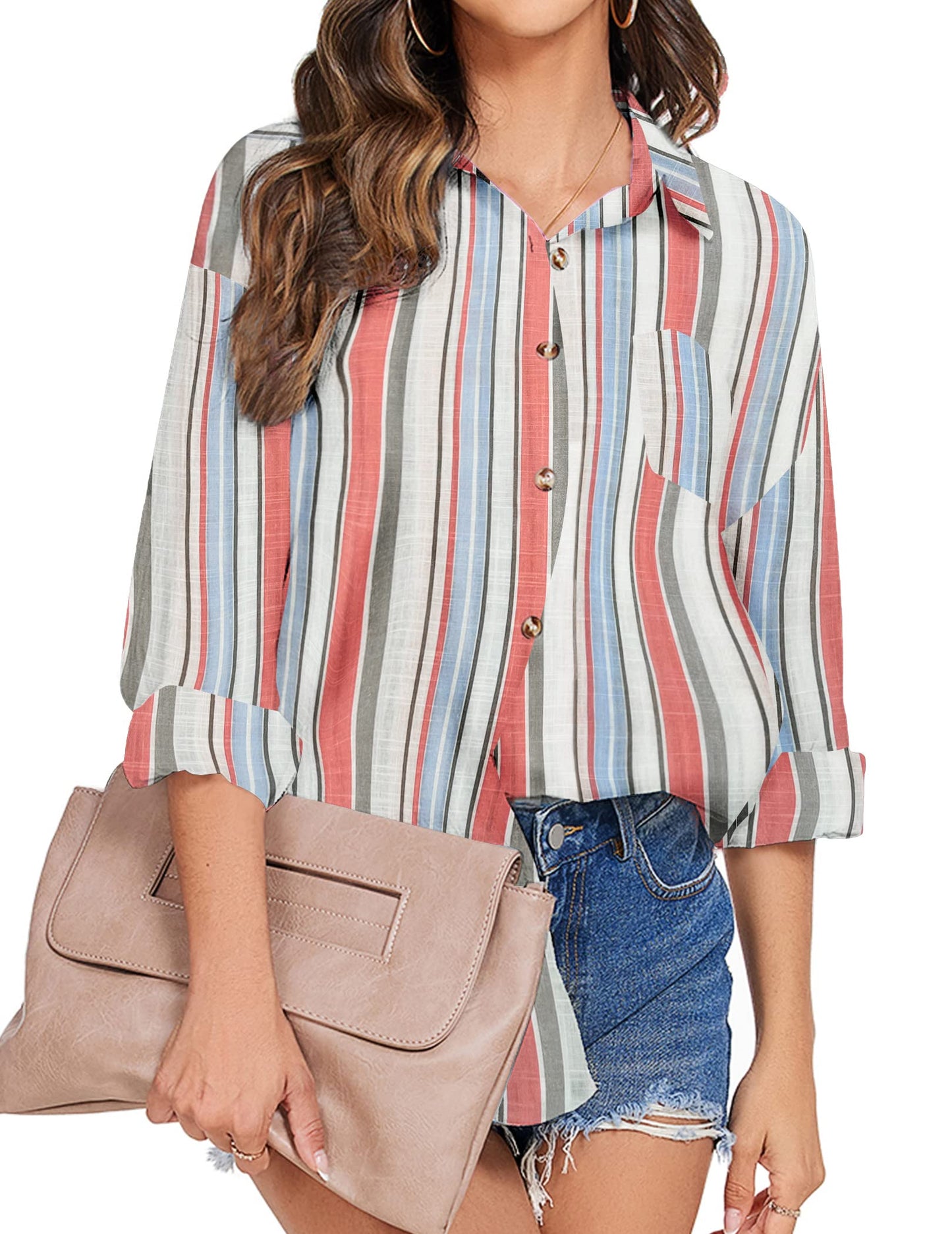 Women's Cotton Button Shirt