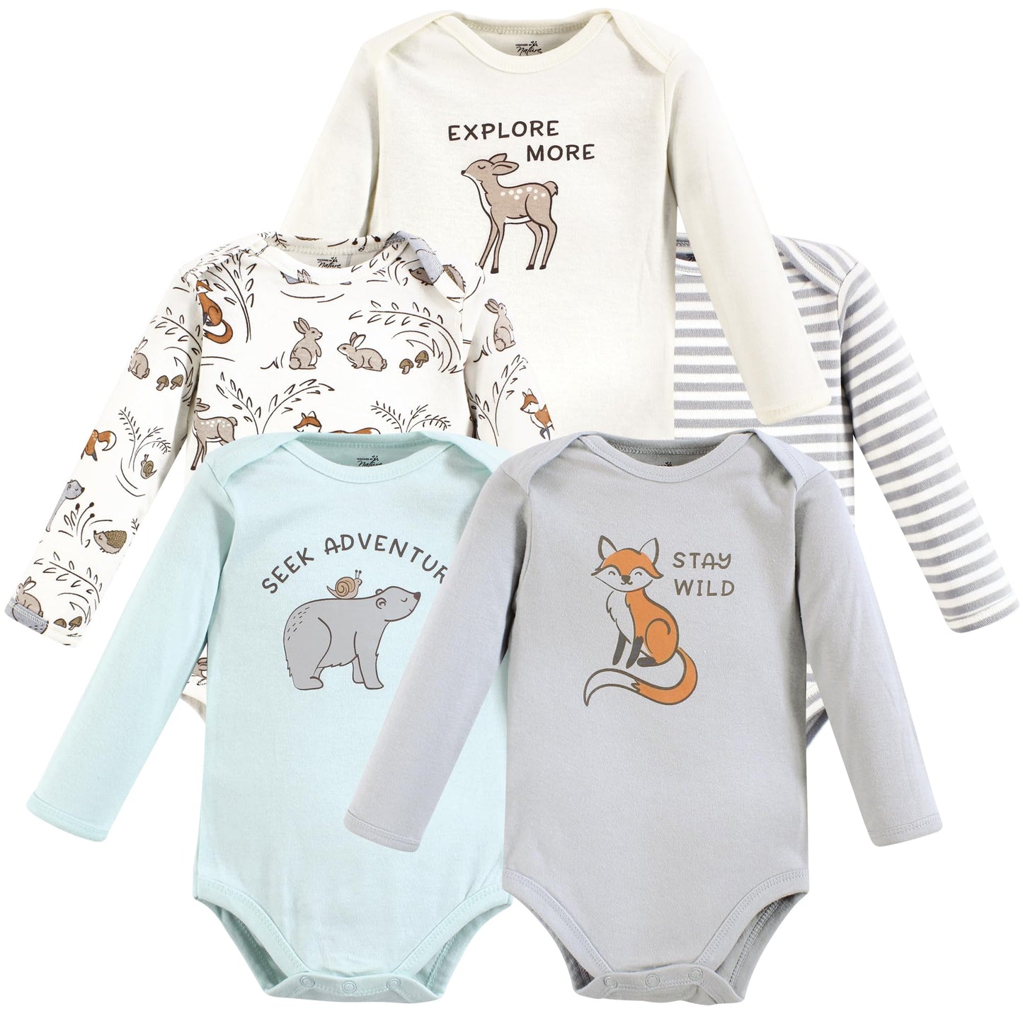 Unisex Baby Long-Sleeve Bodysuits