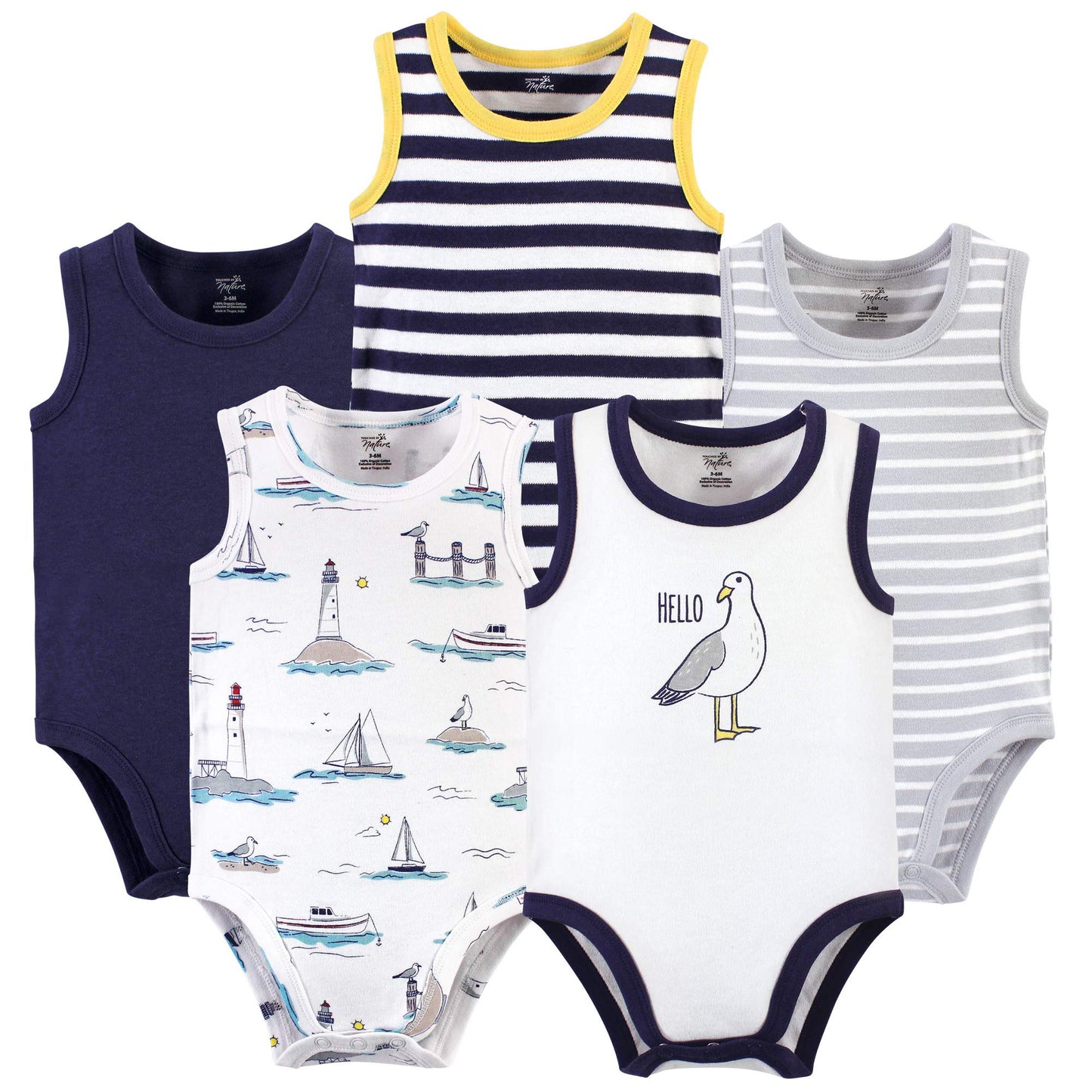 Unisex Baby Organic Cotton Bodysuits