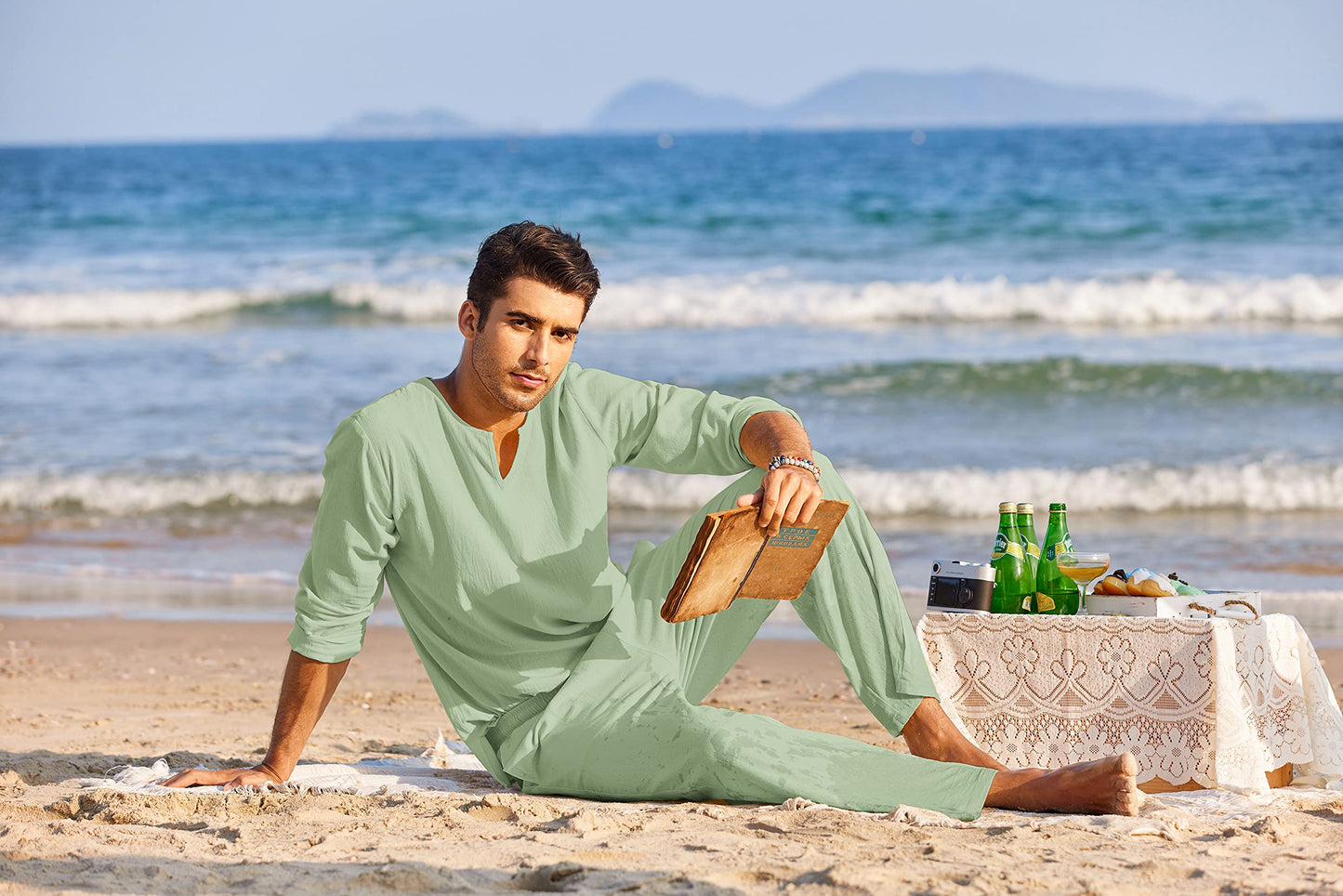 Men's Cotton Linen Set