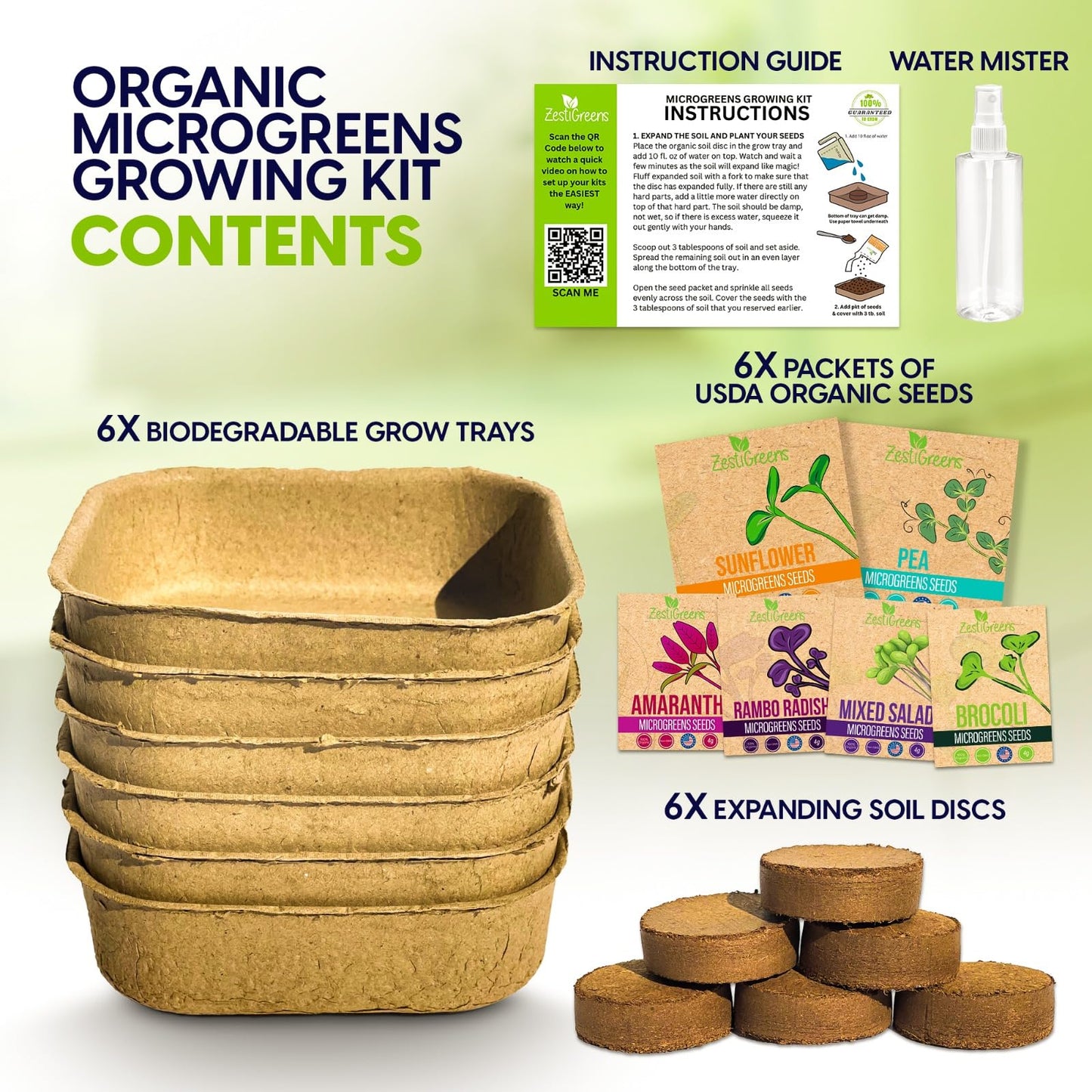 Microgreens Growing Kit for Gardeners