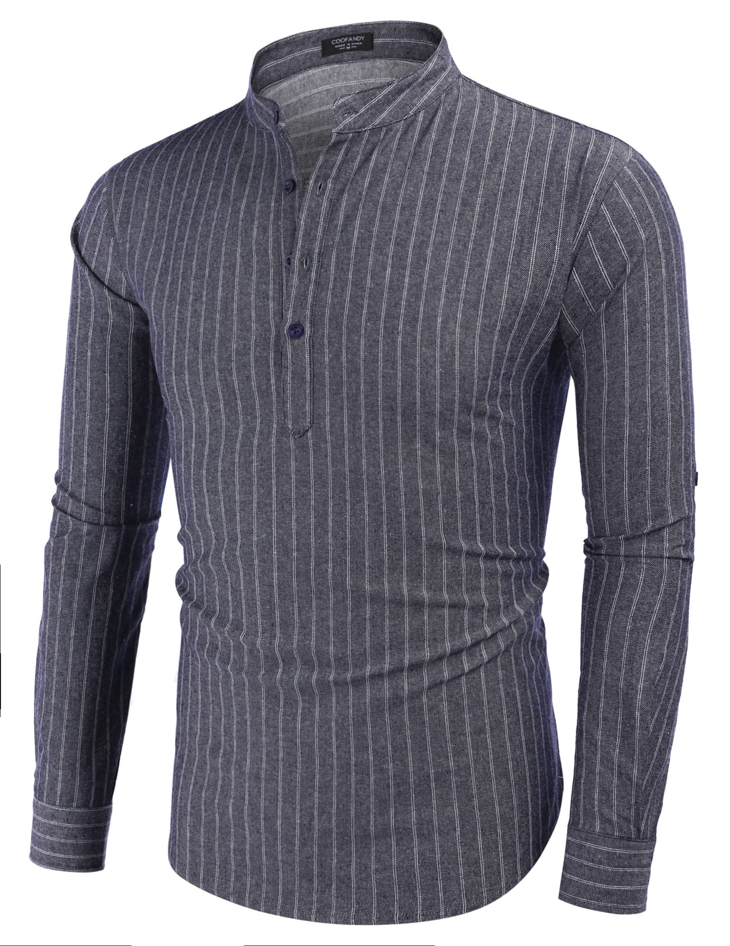 Men's Linen Henley Shirt