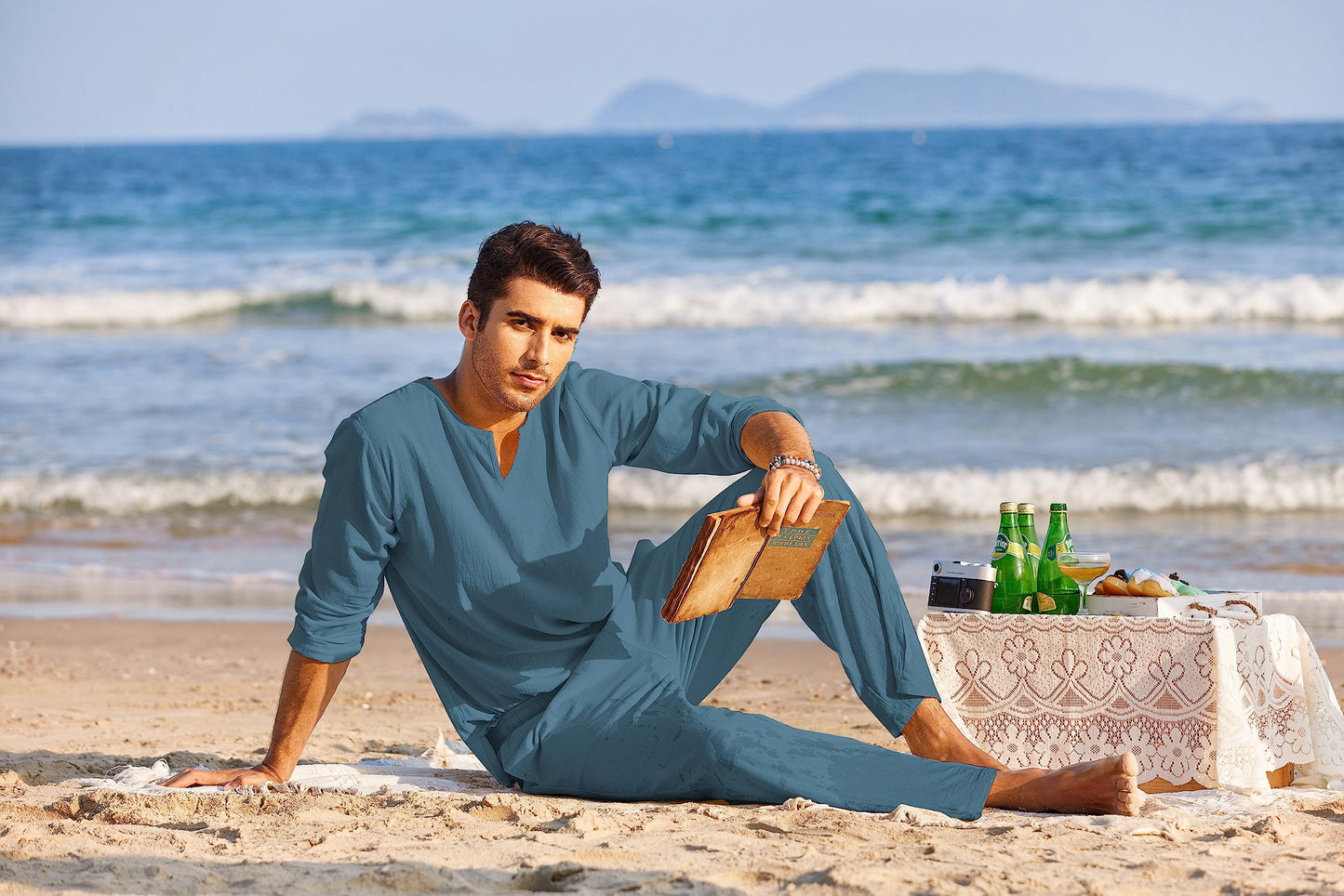 Men's Cotton Linen Set