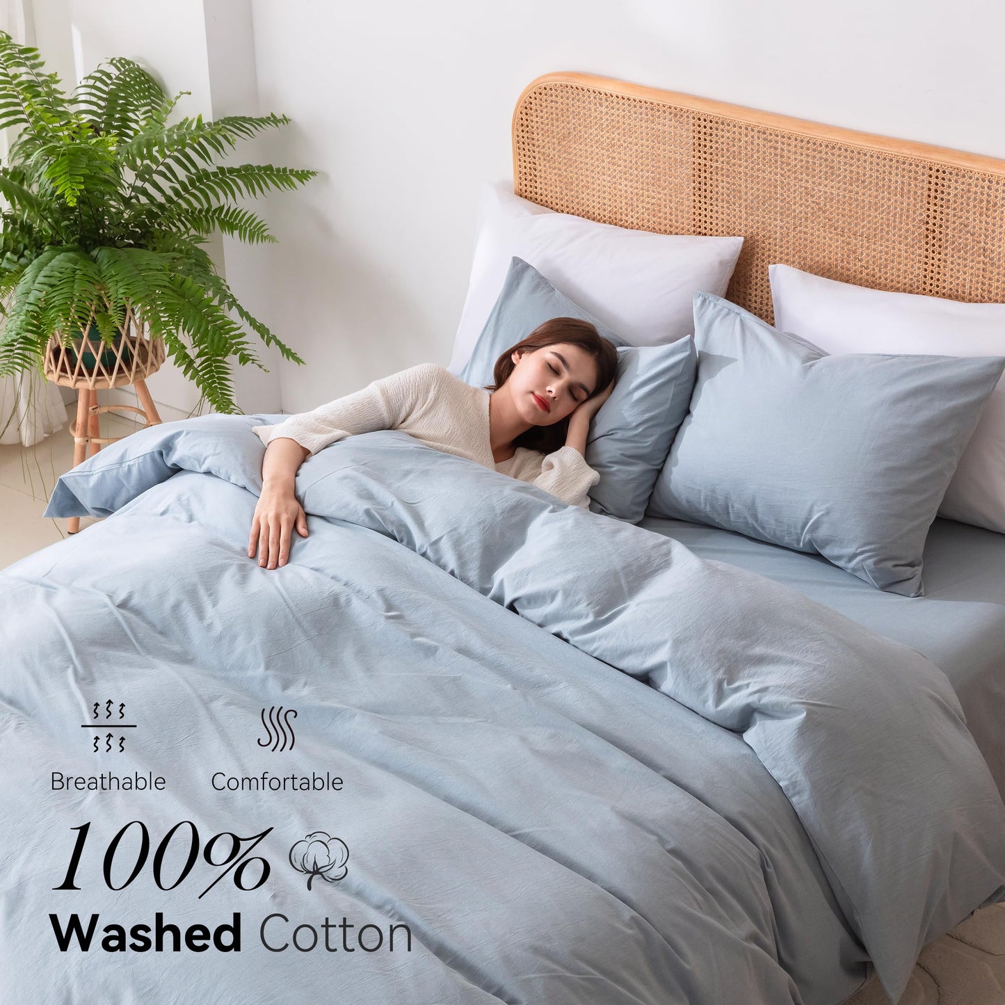 Breathable Cotton Duvet Set