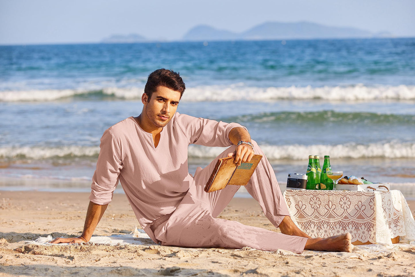 Men's Cotton Linen Set